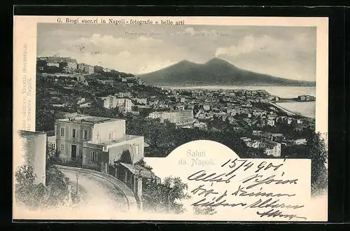 AK Napoli, Panorama preso dal Vomero via Tasso