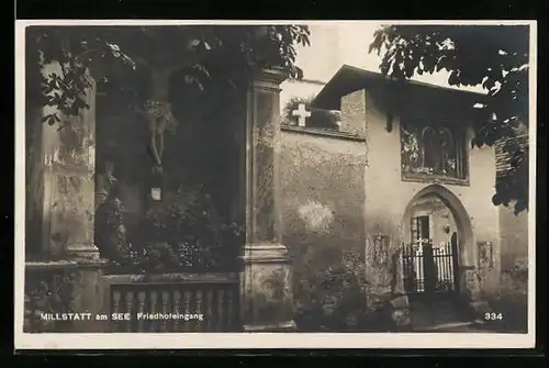 AK Millstatt am See, Friedhofeingang