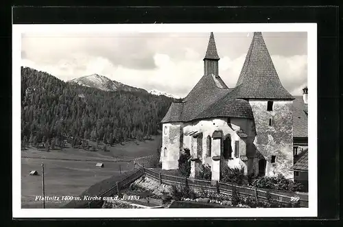 AK Flattnitz, Kirche aus dem Jahre 1193