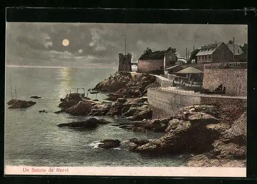 Mondschein-AK Nervi, Panorama