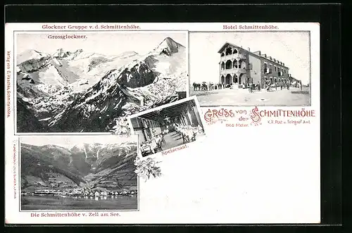 AK Zell am See, Schmittenhöhe mit Hotel