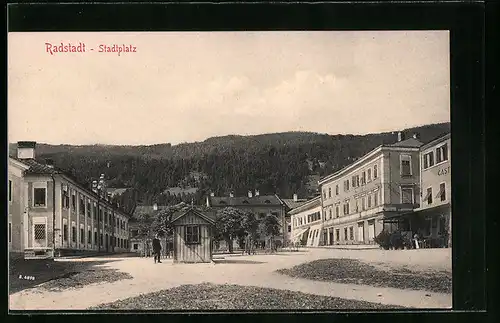 AK Radstadt, Blick zum Stadtplatz