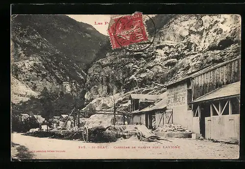 AK St-Béat, Carrière de Marbre Bleu Lavigne, Steinbruch