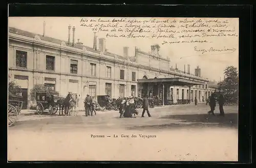 AK Poitiers, La Gare des Voyageurs, Bahnhof