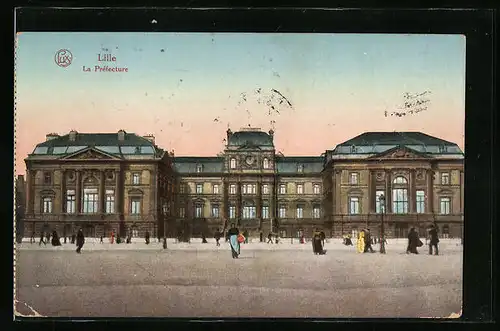 AK Lille, La Préfecture, Bahnhof