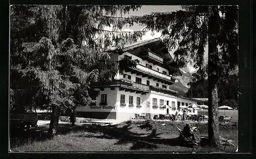 AK Going, Gasthof Blattlhof mit Terrasse