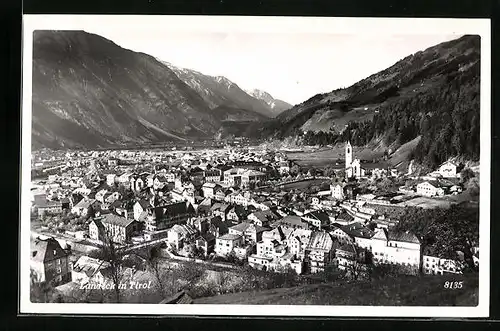 AK Landeck, Totalansicht aus der Vogelschau