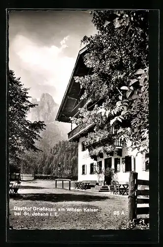 AK St. Johann, Gasthof Griessenau am Wilden Kaiser