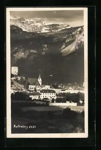 AK Rattenberg, Ortsansicht mit Kirche