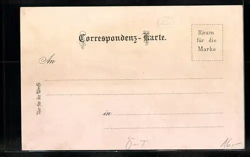 Lithographie Schwaz, Ortsansicht mit Freundsberg