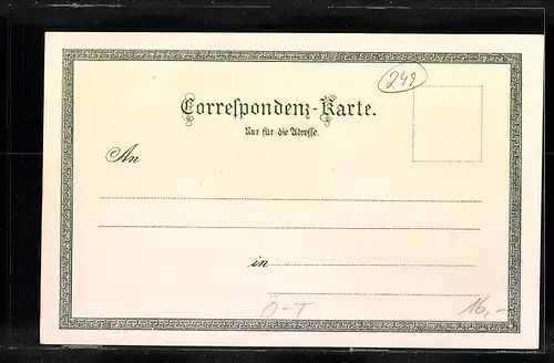 Lithographie Hall, Totalansicht mit Schwimmbad