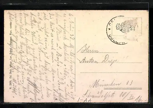 AK Castelrotto, Ortsansicht mit Pensione Castelrotto