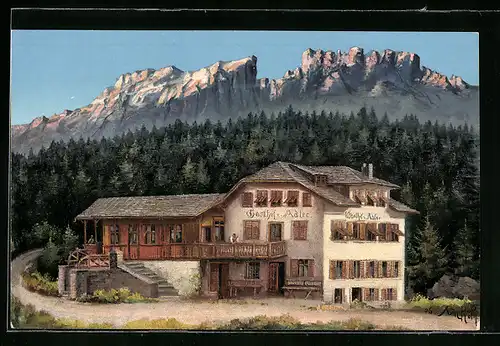 AK Welschnoven, Gasthof Adler an der Dolomitenstrasse