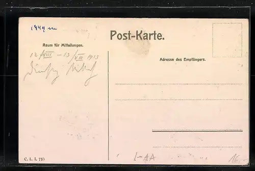 AK Unser Frau i. Schnalstal, Gasthof Adler, Ortsansicht mit Bergen