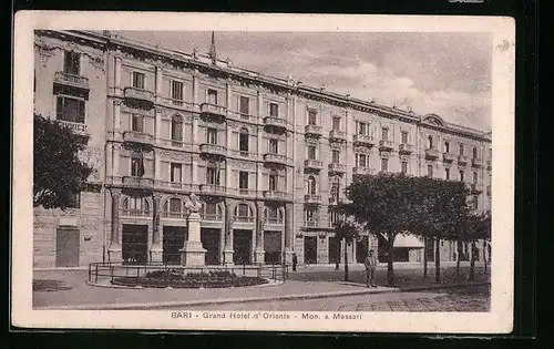 AK Bari, Grand Hotel d`Oriente, Mon. a Massari