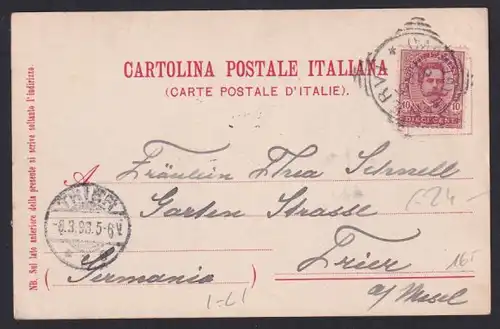 Lithographie Genova, Panorama del Porto, La Lanterna