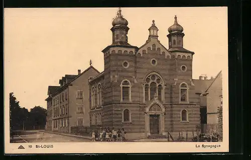 AK St-Louis, La Synagogue, Ansicht der Synagoge