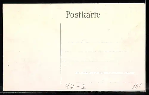 Künstler-AK A.G.V. sei`s Panier mit Studentenwappen