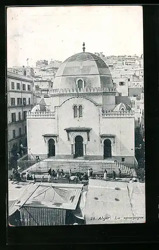 AK Alger, Ansicht der Synagoge
