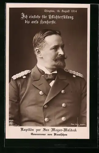 AK Kapitän zur See Meyer-Waldeck, Gouverneur von Kiautschou