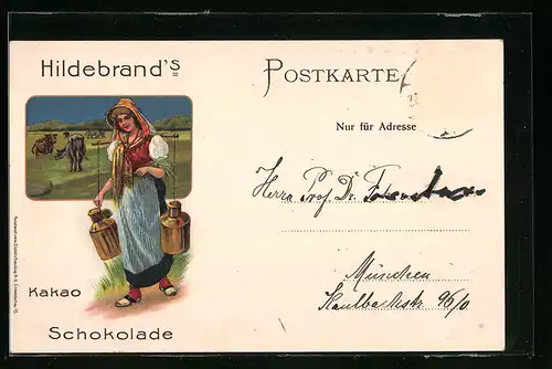 Lithographie Hildebrand`s Kakao Schokolade