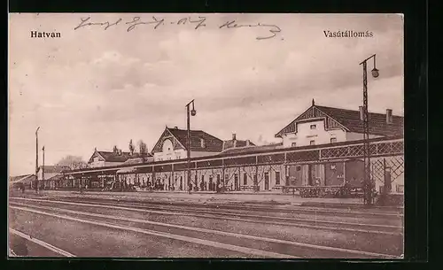AK Hatvan, Vasutallomas, Bahnhof