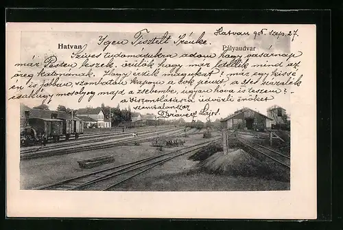 AK Hatvan, Palyaudvar, Bahnhof