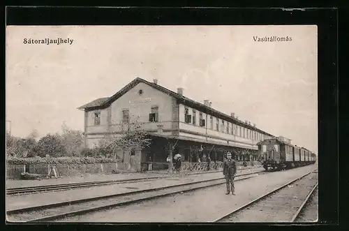 AK Sátoraljaujhely, Vasutallomas, Bahnhof