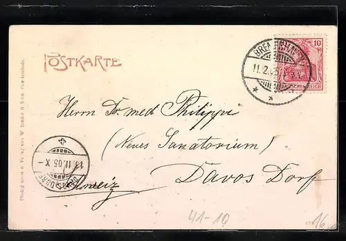 AK Der an der Nordmole des Fischereihafens im Orkan am 31. Dezember 1904 gestrandete englische Dampfer Italia