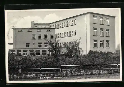 AK Stadthagen, Totalansicht des Krankenhauses