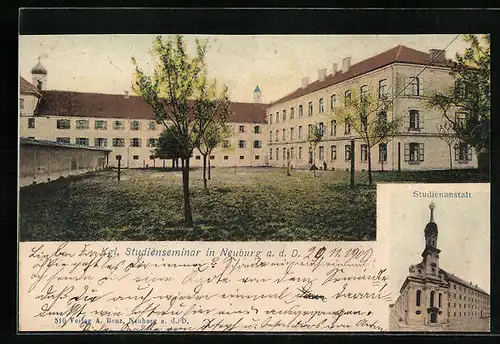 AK Neuburg a. d. D., Kgl. Studienseminar mit Studienanstalt