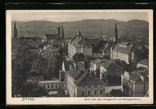 AK Zittau, Blick nach dem Amtsgericht und Gefangenenhaus