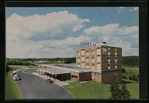 AK Flensburg-Kupfermühle-Krusau, Hotel Grenzgasthaus an der deutsch-dänischen Grenze