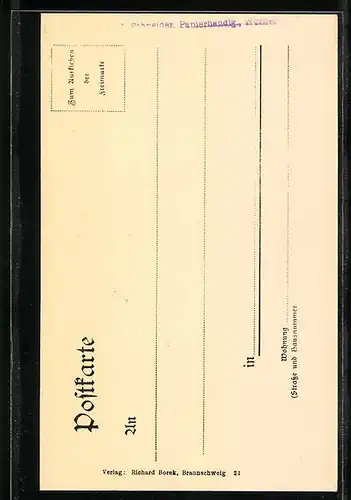 AK Worms, Neuer Bahnhof, Kutsche