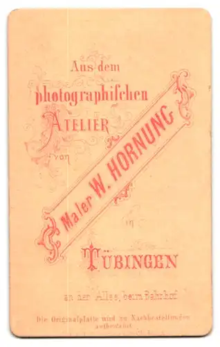 Fotografie W. Hornung, Tübingen, Eleganter Herr mit Anchor
