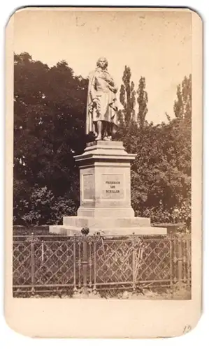 Fotografie unbekannter Fotograf, Ansicht München, das Schillerdenkmal am Maximiliansplatz