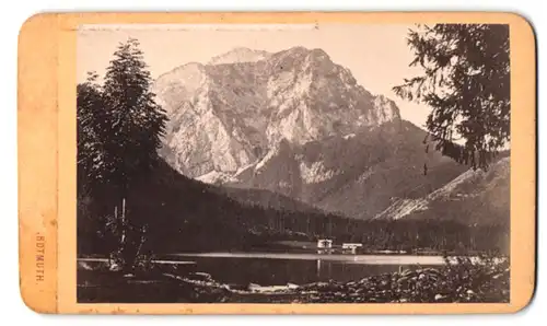 Fotografie Ludwig Hardtmuth, Salzburg, Ansicht Ebensee am Traunsee, Blick auf den Langbath-See