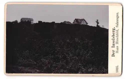 Fotografie Hans Hirschfeld, Salzungen, Ansicht Brotterode, Blick auf die Häuser auf dem Inselsberg