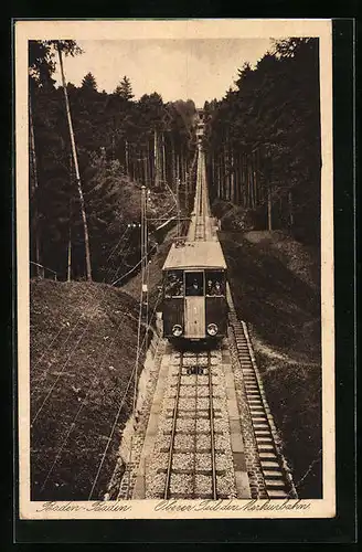 AK Baden-Baden, Oberer Teil der Merkurbahn