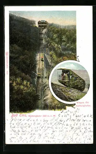 AK Bad Ems, Wagen der Malbergbahn