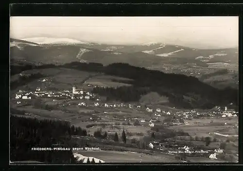 AK Friedberg-Pinggau, Ortsansicht vom Flugzeug aus
