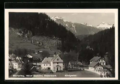 AK Mürzsteg, Blick auf die Königsalm