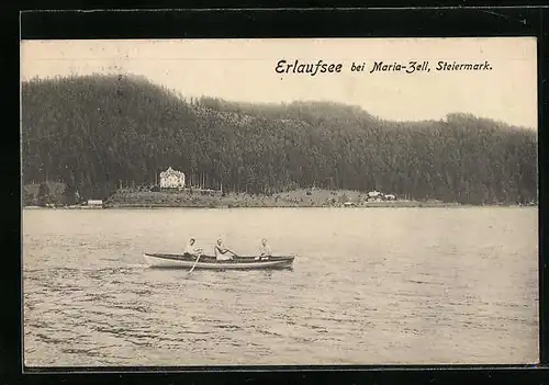 AK Maria-Zell, Erlaufsee mit Ruderern