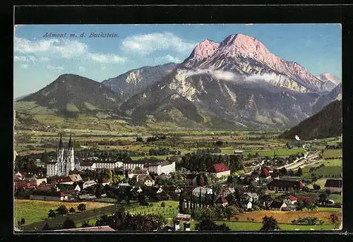 AK Admont, Ortsansicht mit dem Buchstein