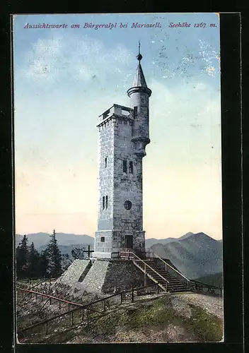 AK Mariazell, Aussichtswarte am Bürgeralpl