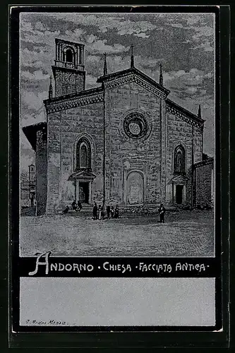 AK Andorno, Chiesa, Facciata Antica