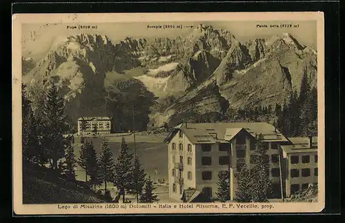 AK Misurina, Lago di Misurina e Hotel Misurina, Fopa, Sorapis, Punta nera