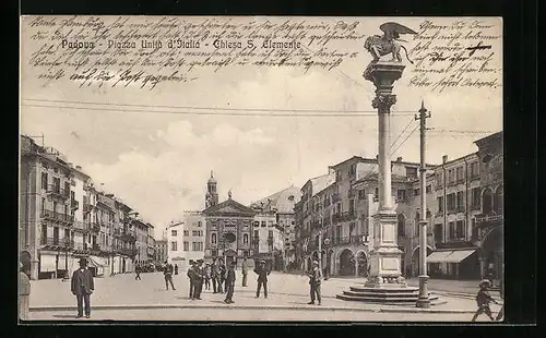 AK Padova, Piazza Unità d`Italia, Ciesa S. Clemente