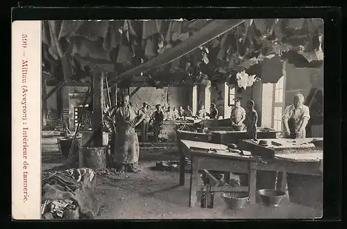 AK Millau, Interieur de tannerie, Gerberei