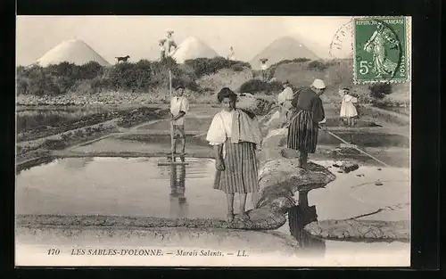 AK Les Sables-d`Olonne, Marais Salants, Salzbergwerk